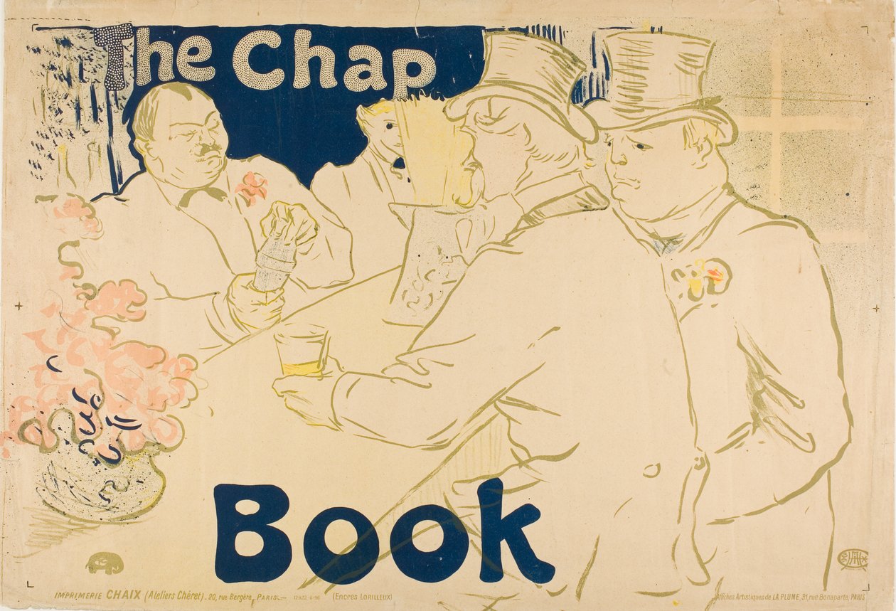 Ierse en Amerikaanse bar, Rue Royale—The Chap Book door Henri de Toulouse-Lautrec
