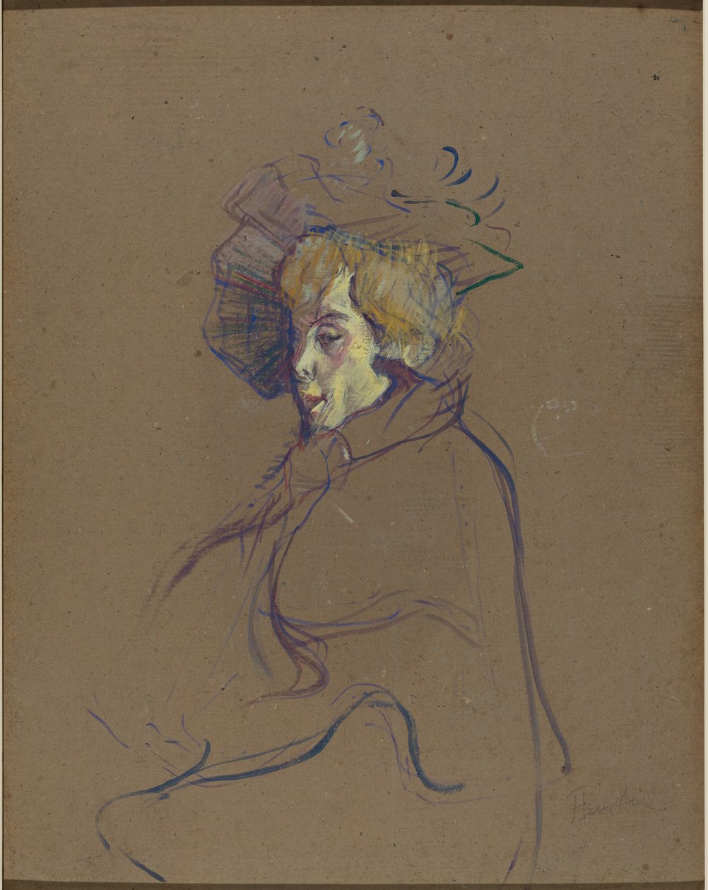 Jane Avril door Henri de Toulouse-Lautrec