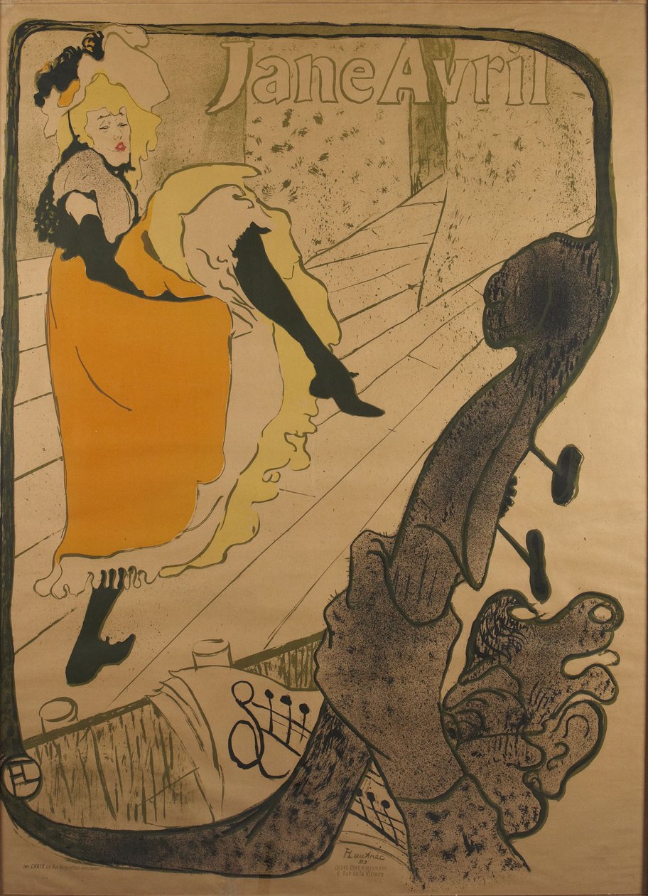 Jane Avril door Henri de Toulouse-Lautrec