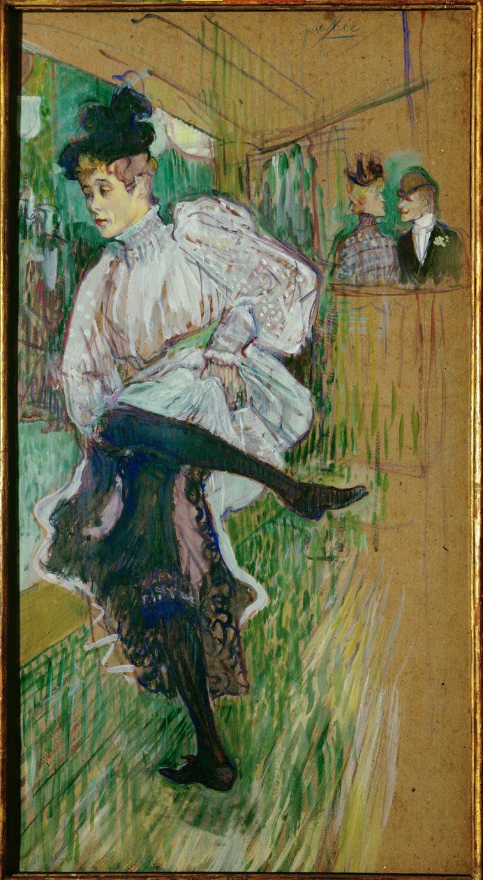 Jane Avril dansen door Henri de Toulouse-Lautrec