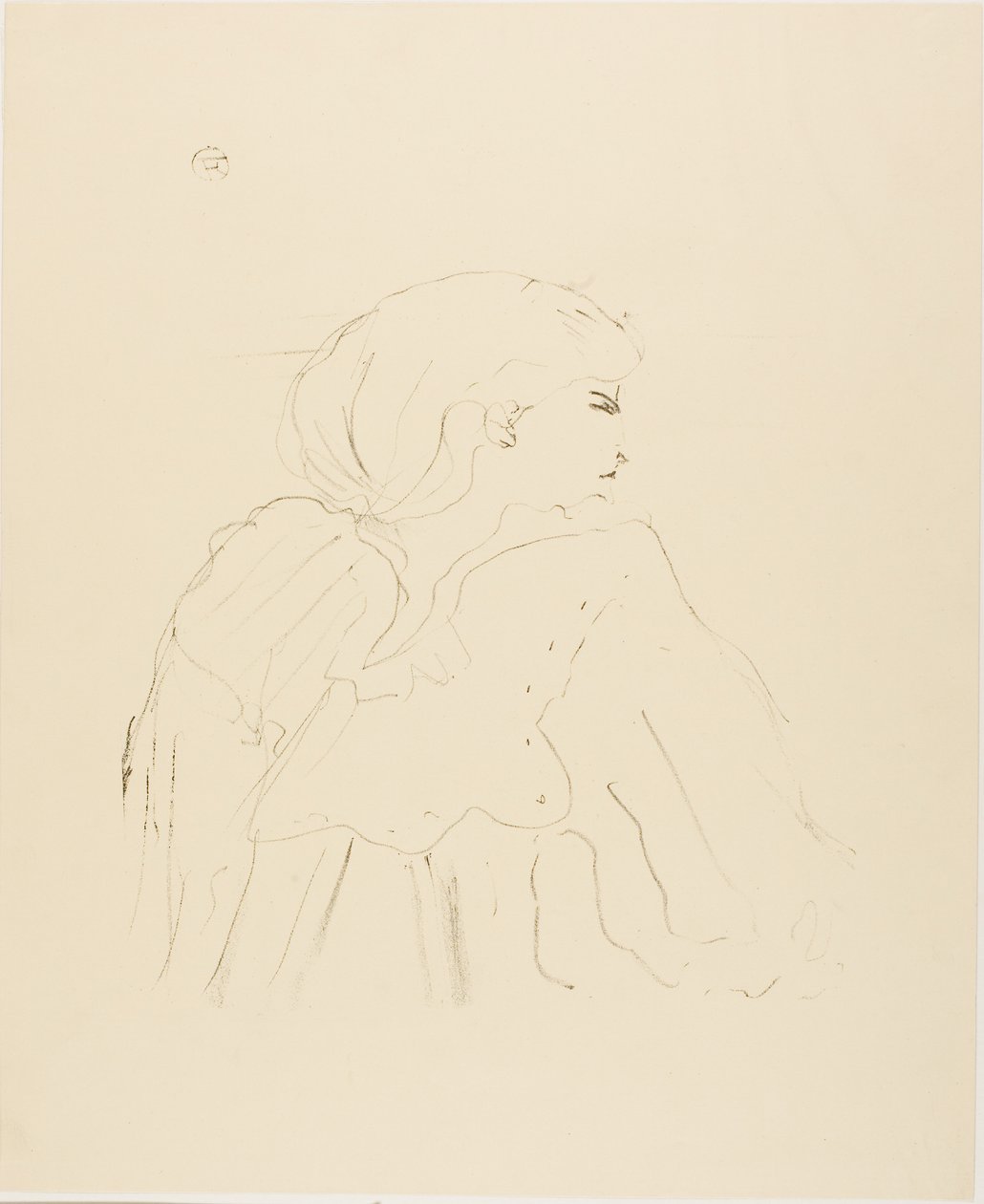 Jane Hading, uit Treize Lithographies door Henri de Toulouse-Lautrec