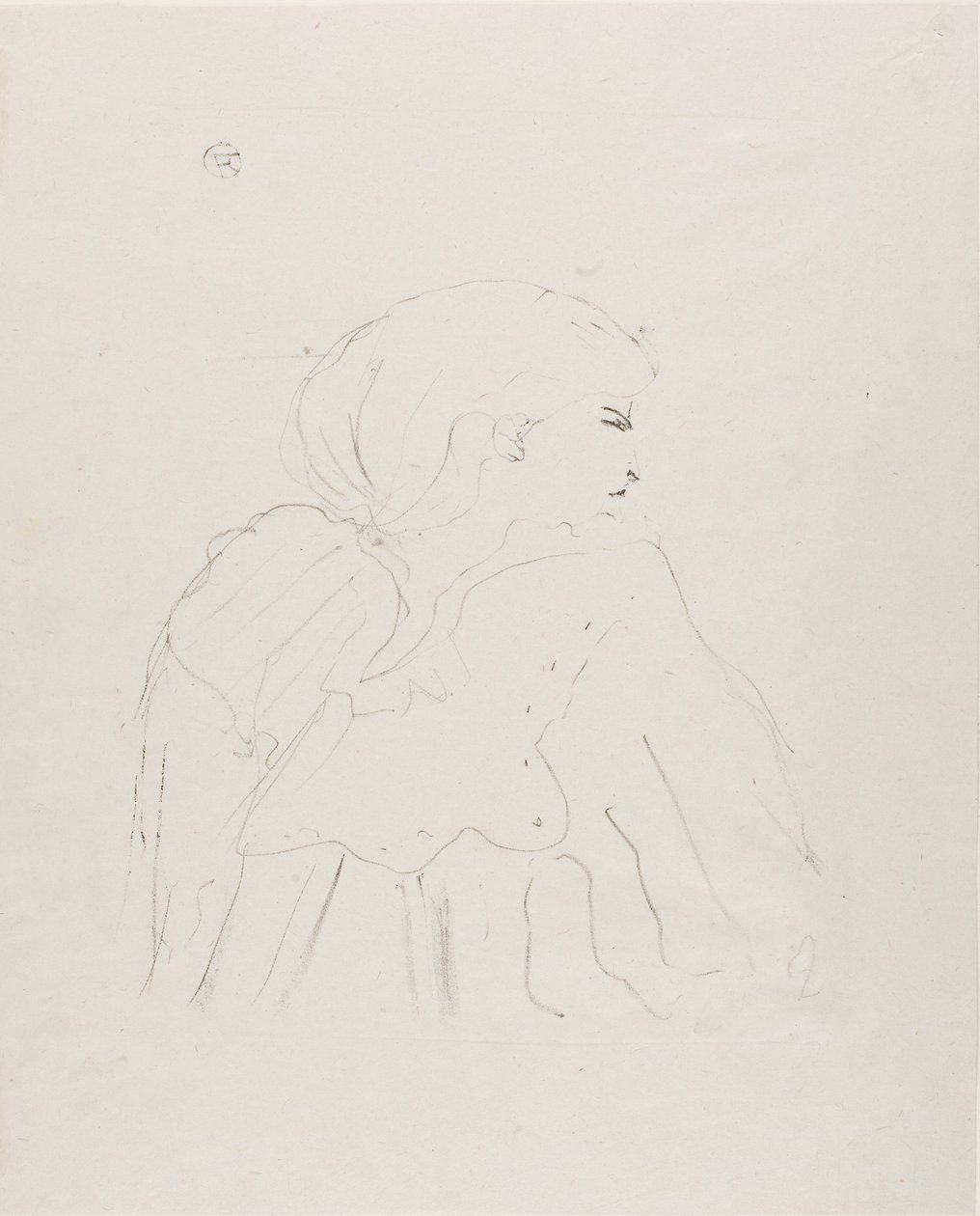 Jane Hading, van Treize Lithografieën door Henri de Toulouse-Lautrec