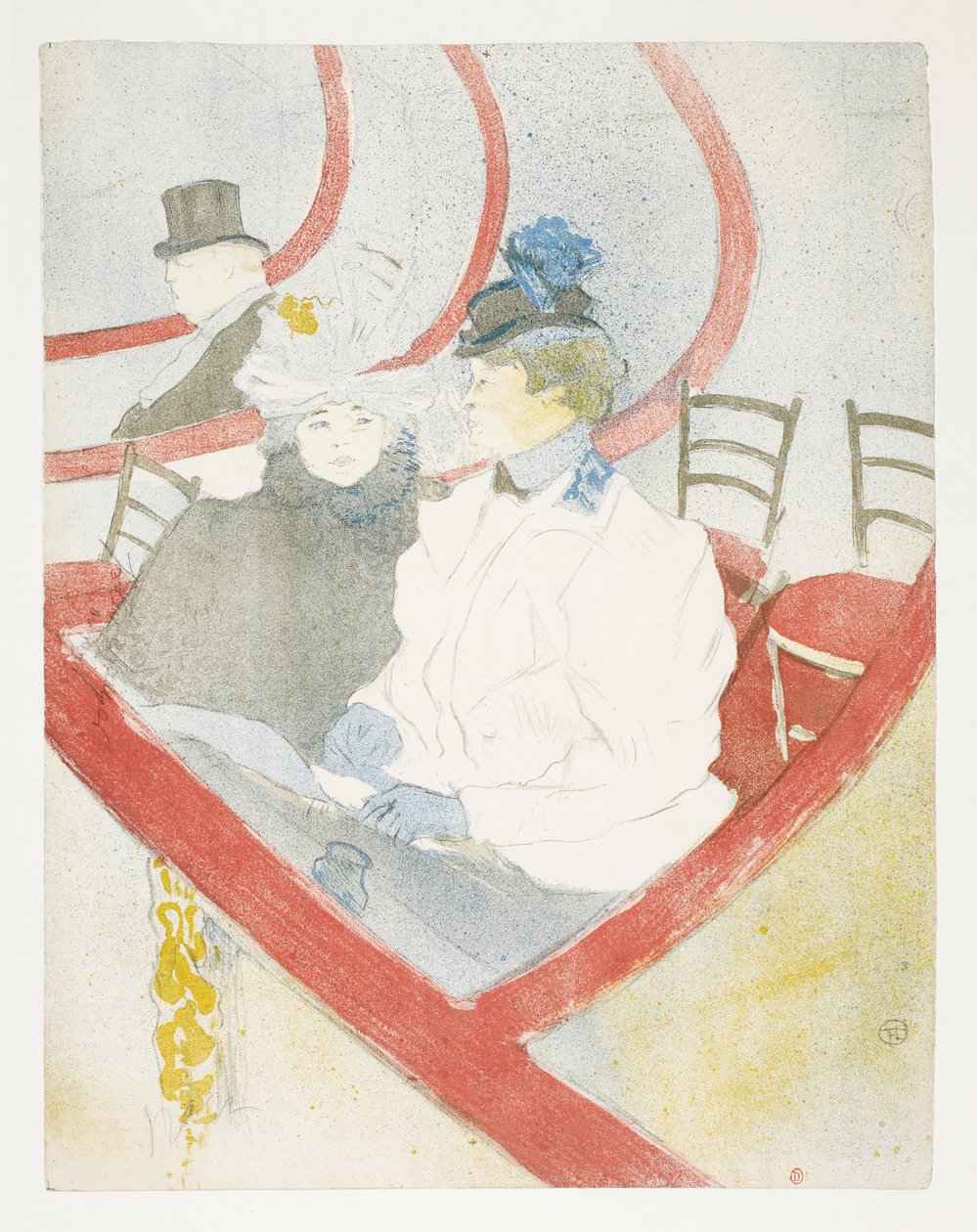 De grote loge door Henri de Toulouse-Lautrec