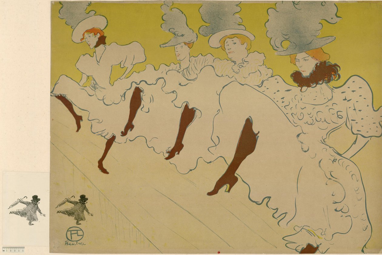 Het gezelschap van Mademoiselle Eglantine door Henri de Toulouse-Lautrec