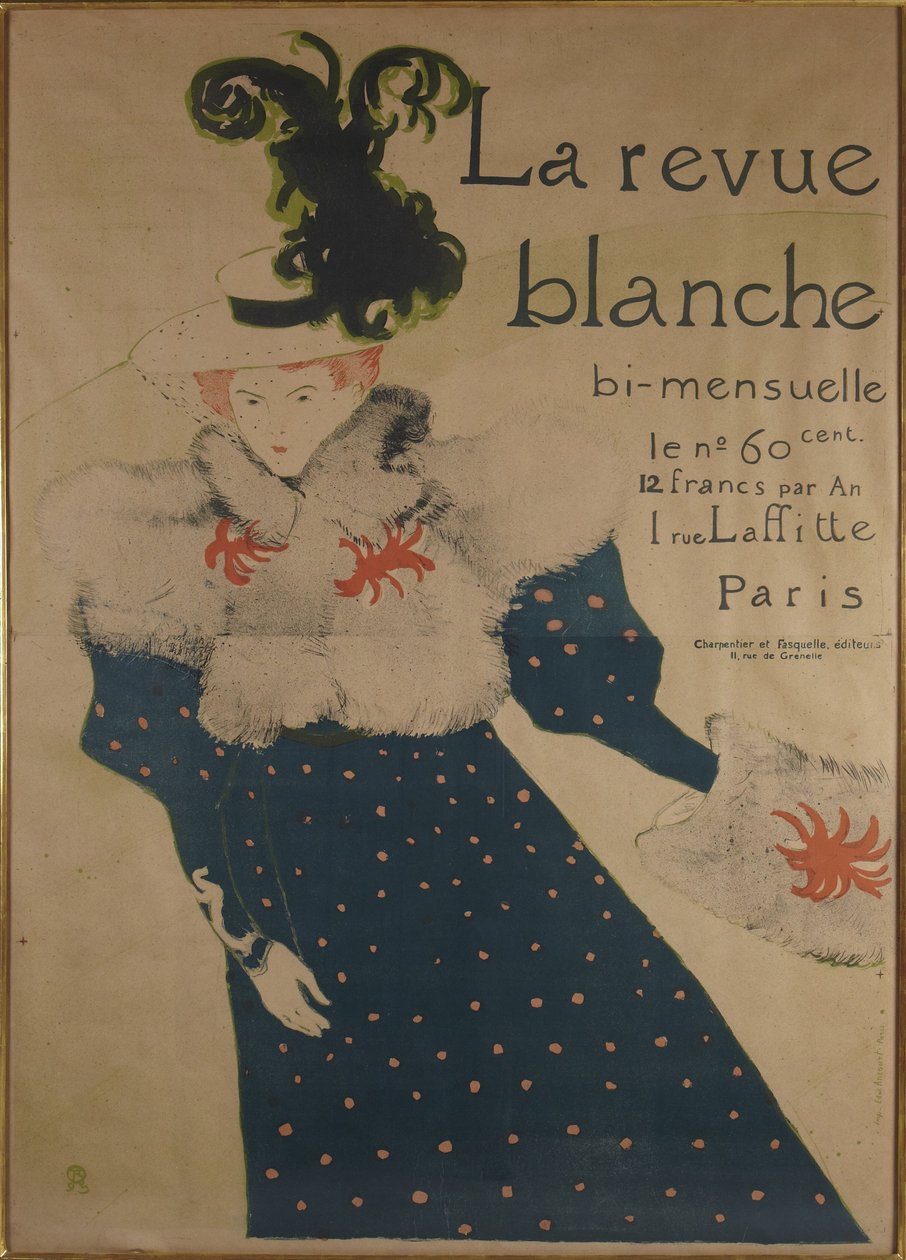 La revue blanche door Henri de Toulouse-Lautrec
