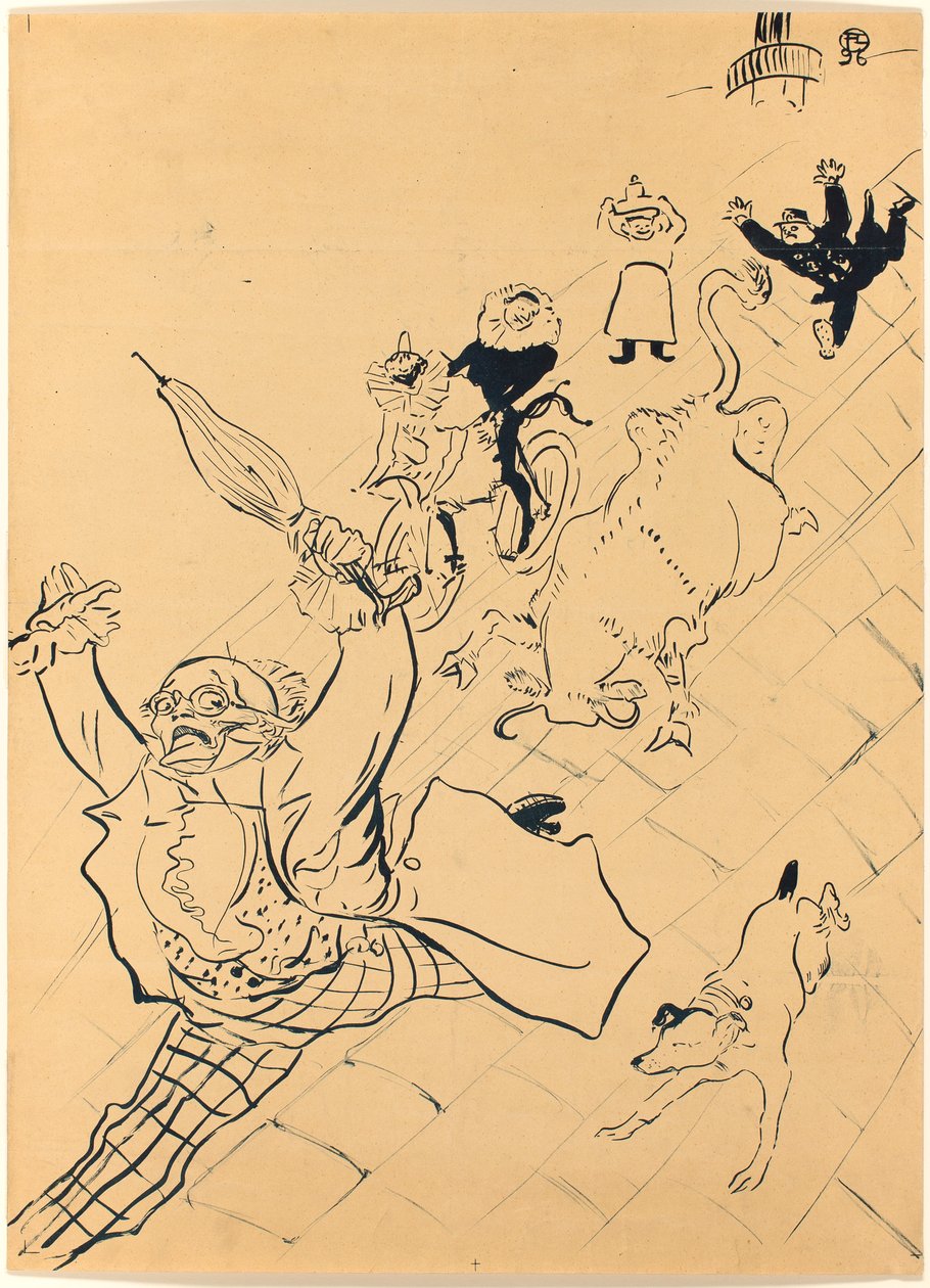 La vache enragée door Henri de Toulouse-Lautrec