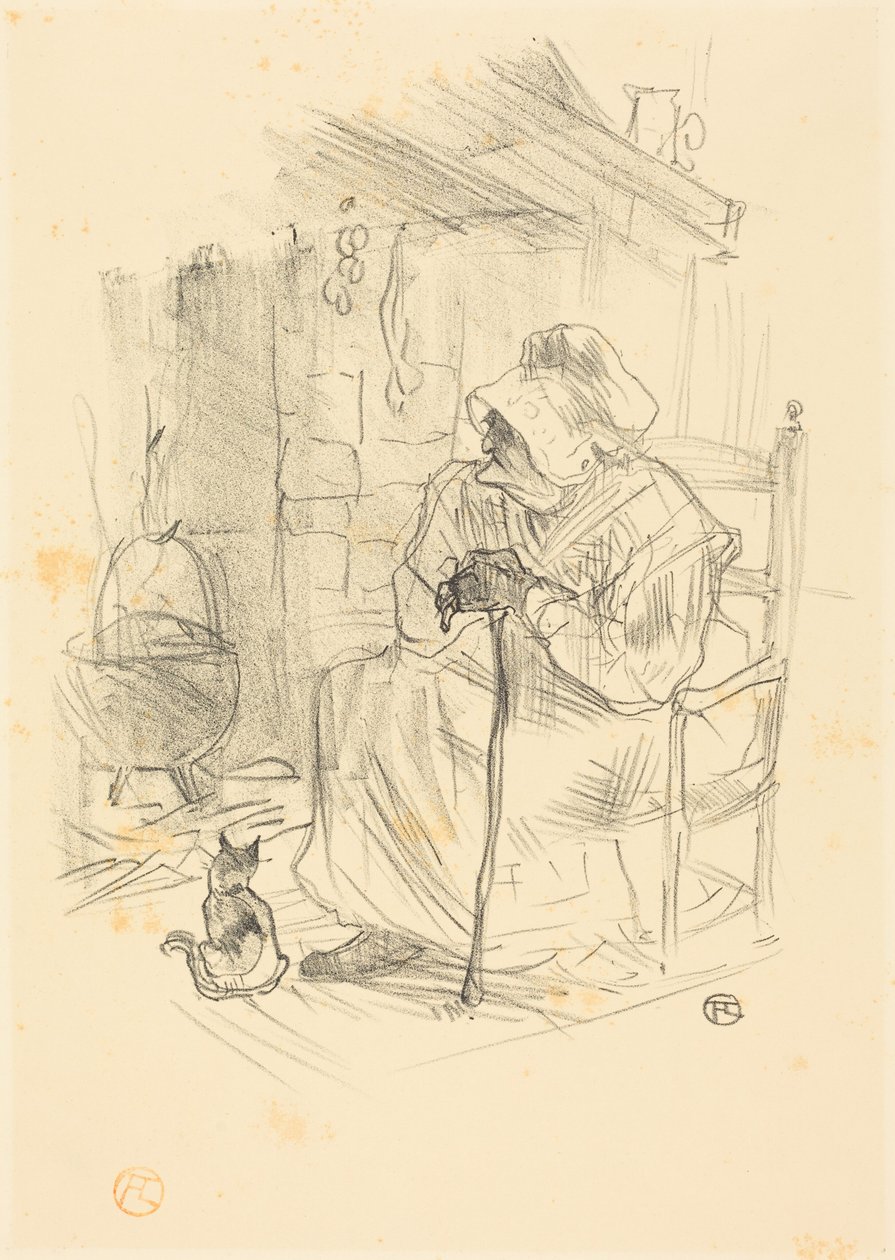 Het geheim door Henri de Toulouse-Lautrec