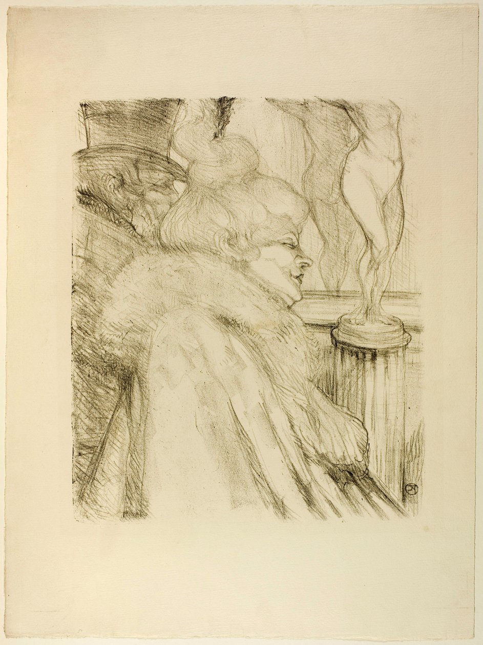 Het Theater Verlaten door Henri de Toulouse-Lautrec