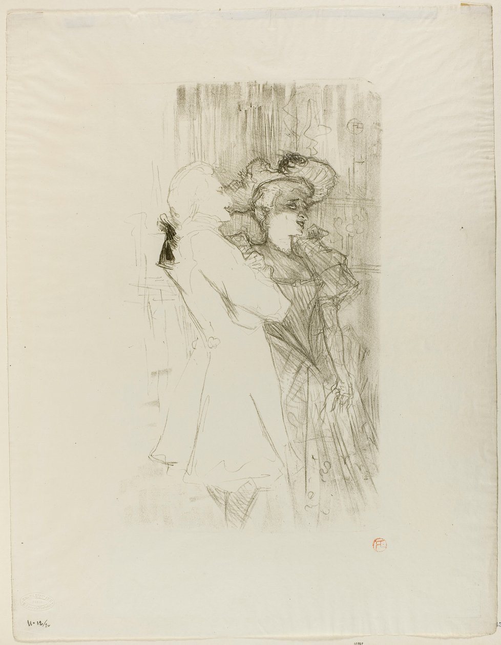 Lender en Auguez in La Chanson de Fortunio door Henri de Toulouse-Lautrec