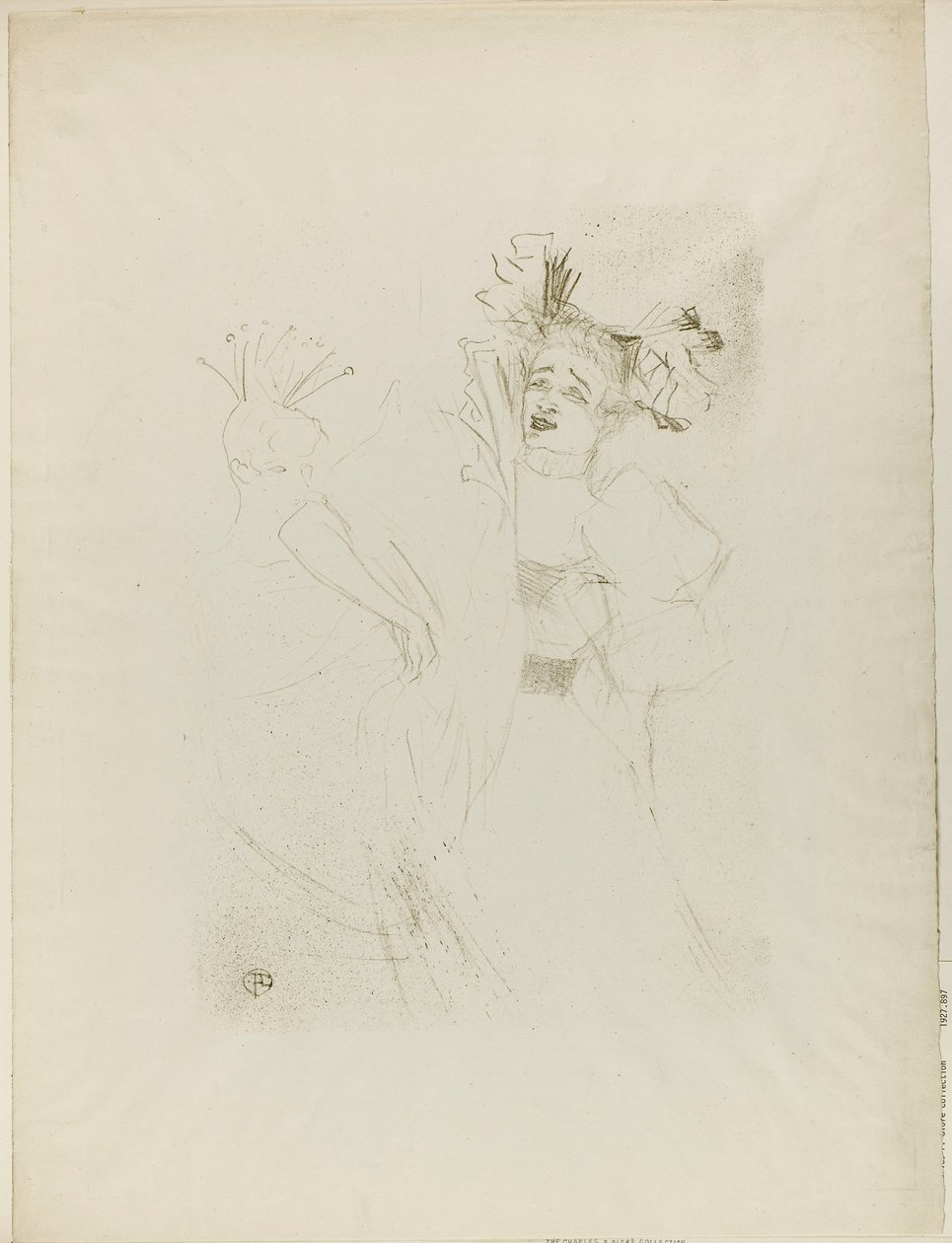 Lender in Chilpéric, Vooraanzicht door Henri de Toulouse-Lautrec