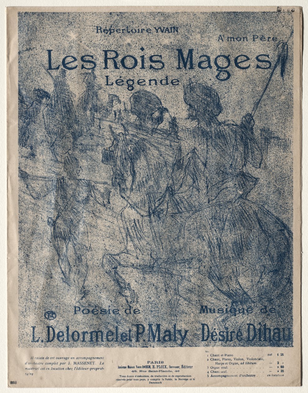 De Wijzen door Henri de Toulouse-Lautrec