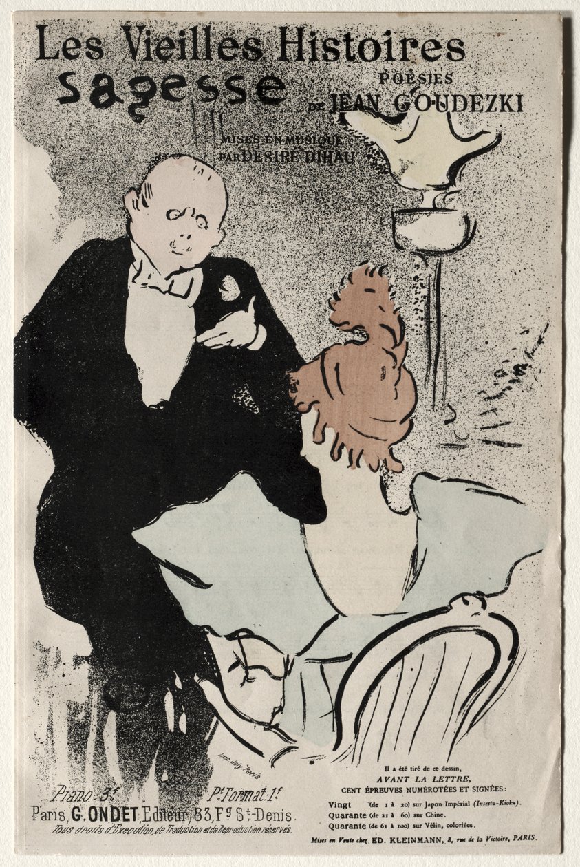 Les Vieilles histoires: Sagesse door Henri de Toulouse-Lautrec