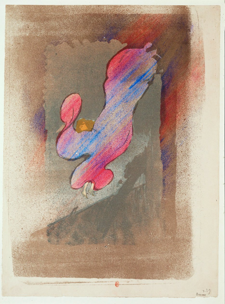 Loie Fuller door Henri de Toulouse-Lautrec