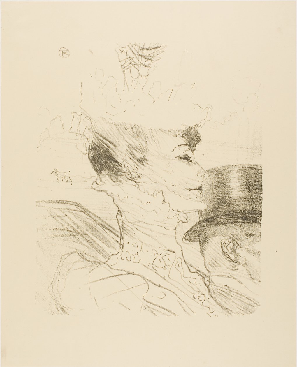 Louise Balthy, uit Treize Lithographies door Henri de Toulouse-Lautrec