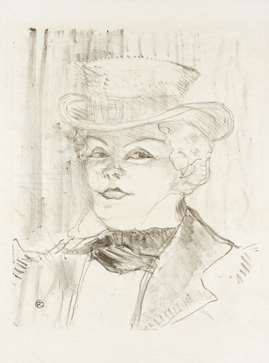 Mevrouw Réjane door Henri de Toulouse-Lautrec