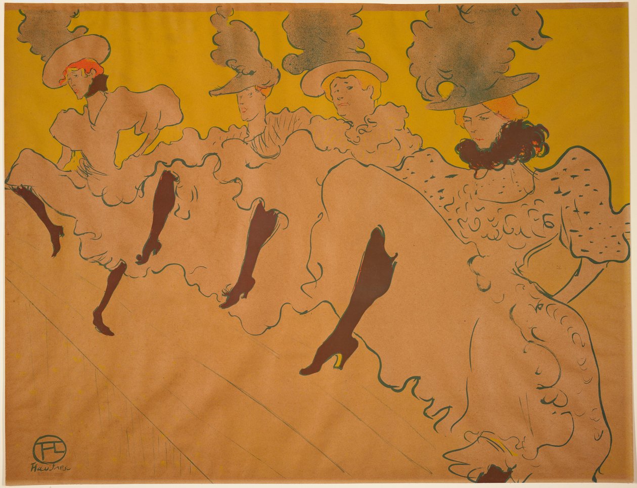 De troep van mademoiselle Eglantine door Henri de Toulouse-Lautrec