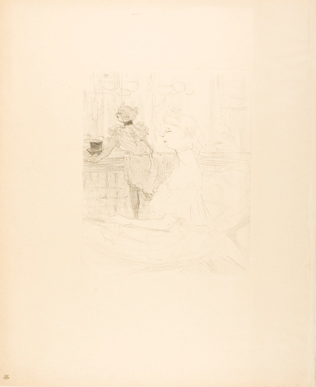 Mademoiselle Leconte door Henri de Toulouse-Lautrec