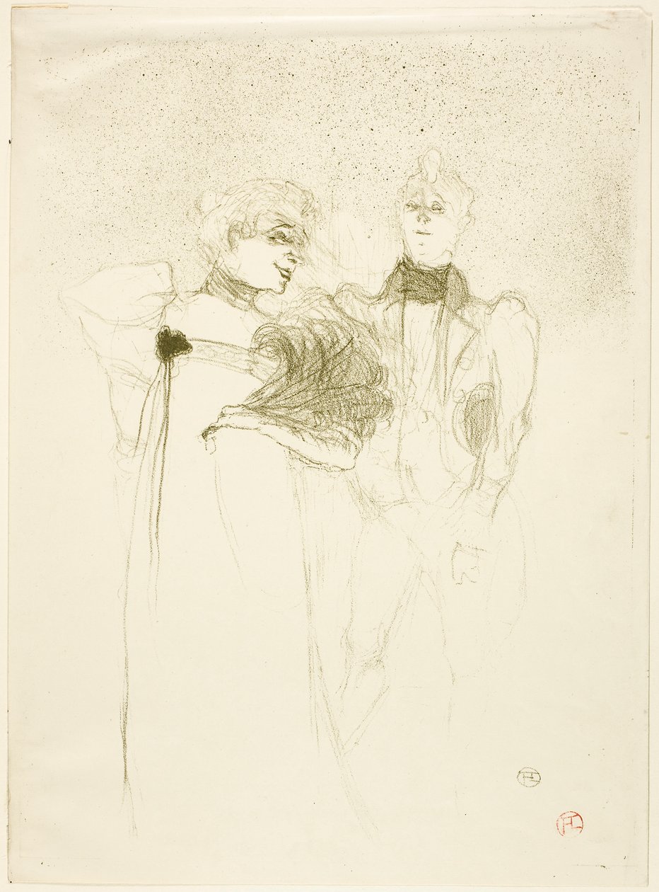 Mademoiselle Lender, in Madam Satan door Henri de Toulouse-Lautrec