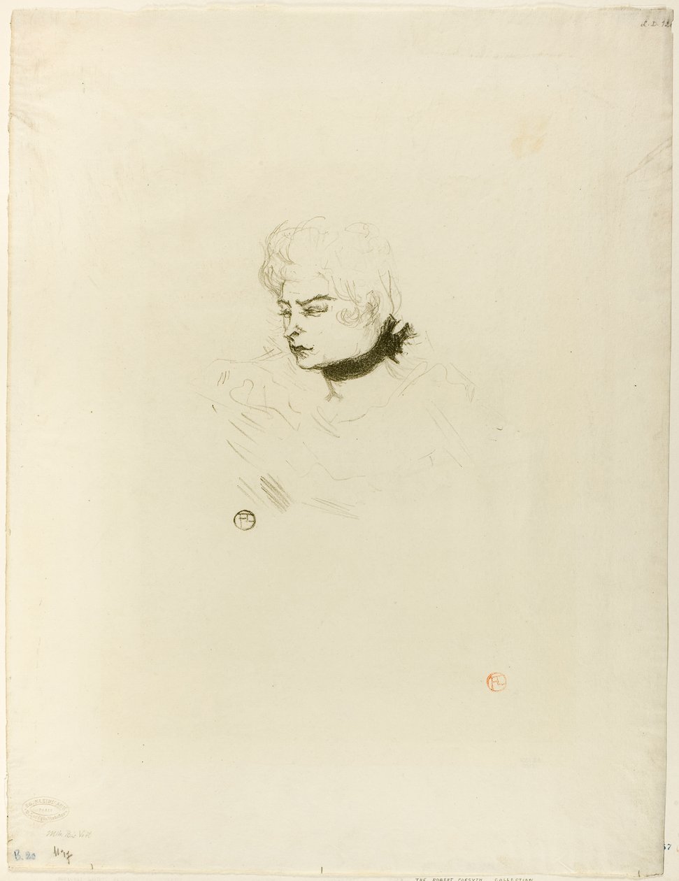 Juffrouw Pois Vert door Henri de Toulouse-Lautrec