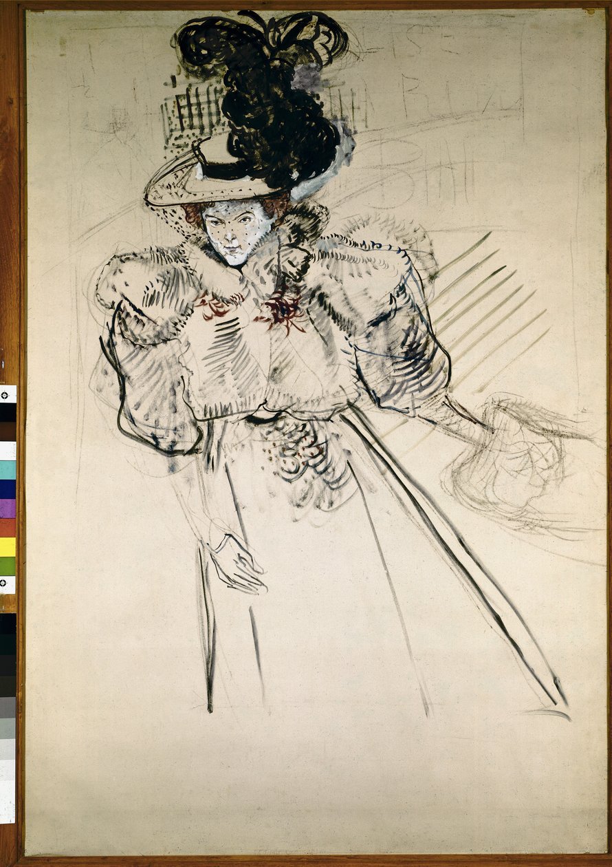 Misia Natanson door Henri de Toulouse Lautrec