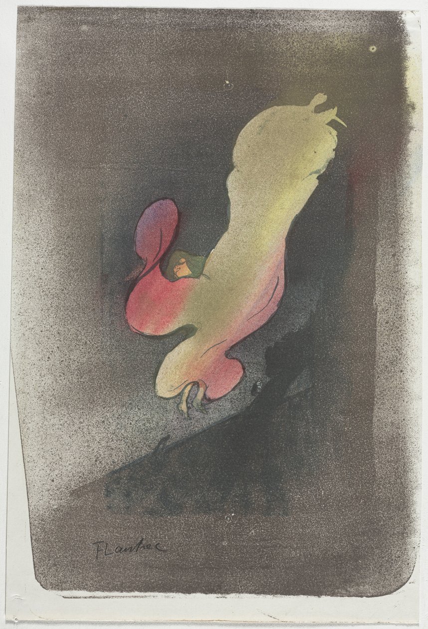 Miss Loïe Fuller door Henri de Toulouse-Lautrec