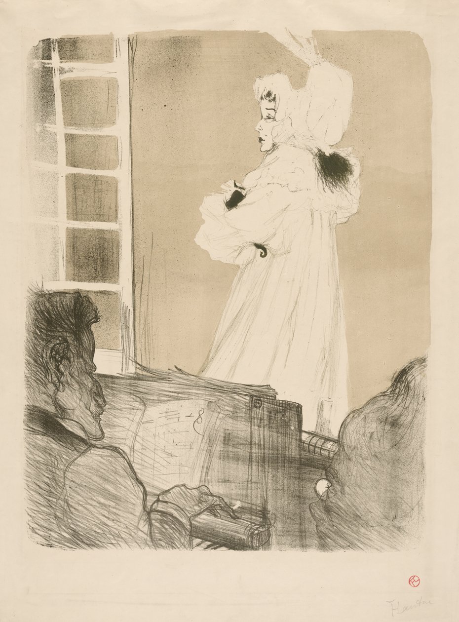 Miss May Belfort door Henri de Toulouse-Lautrec