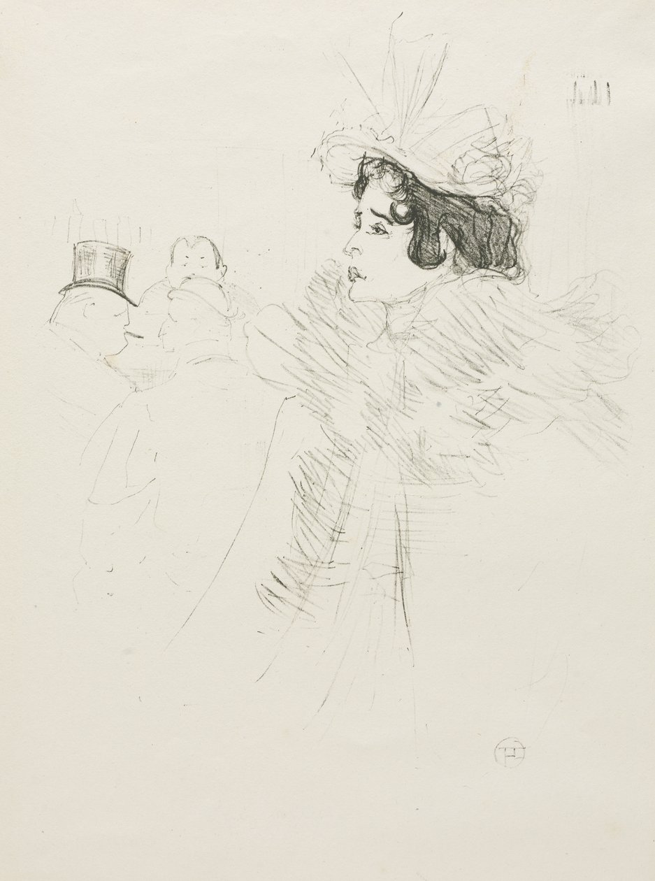 Miss May Belfort door Henri de Toulouse-Lautrec