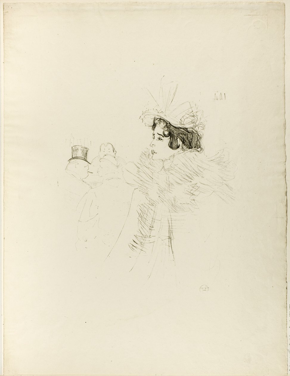 Miss May Belfort aan de Bar Achille door Henri de Toulouse-Lautrec