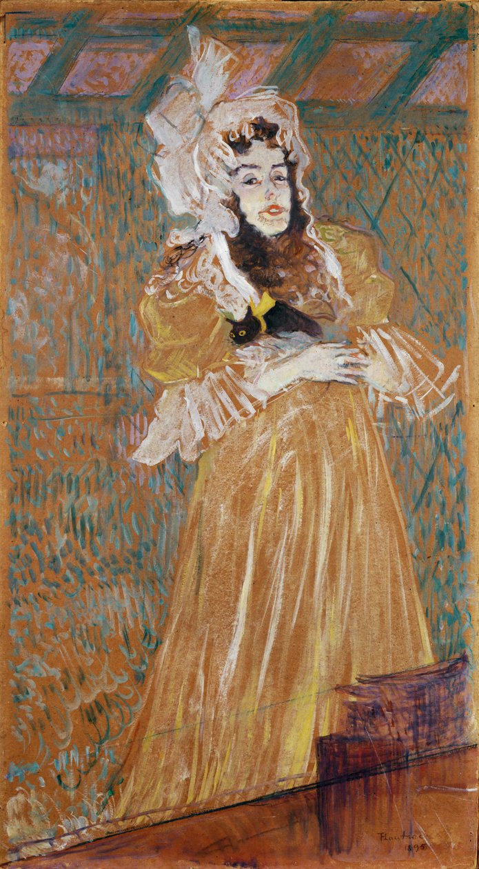 Miss May Belfort, entertainer door Henri de Toulouse-Lautrec
