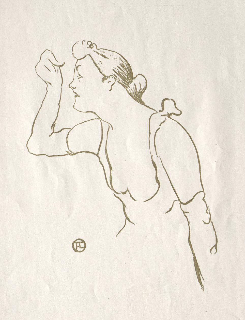 Paula Brébion door Henri de Toulouse-Lautrec