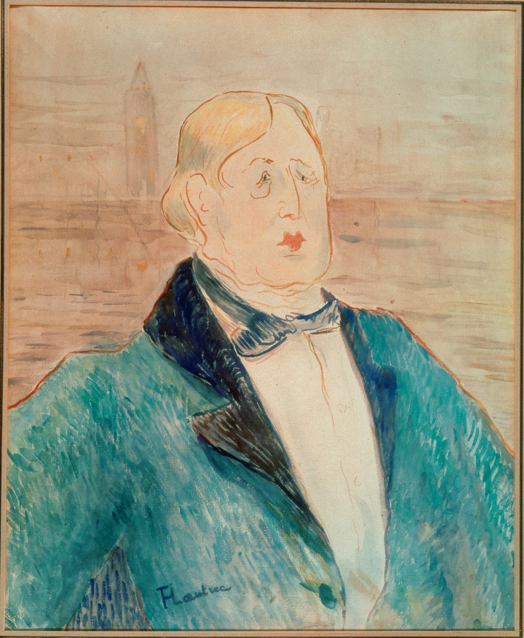 Poet Oscar Wilde door Henri de Toulouse-Lautrec