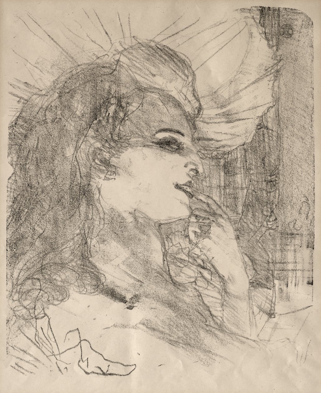 Portretten van Acteurs en Actrices: Dertien Lithografieën: Anna Held door Henri de Toulouse-Lautrec