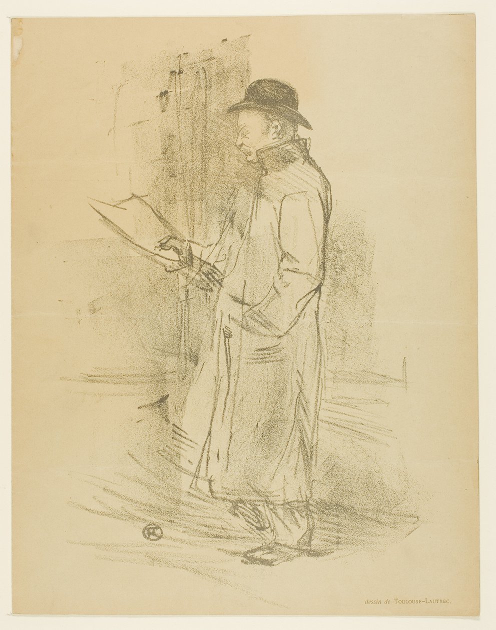 Programma voor het Gémier-benefiet door Henri de Toulouse-Lautrec
