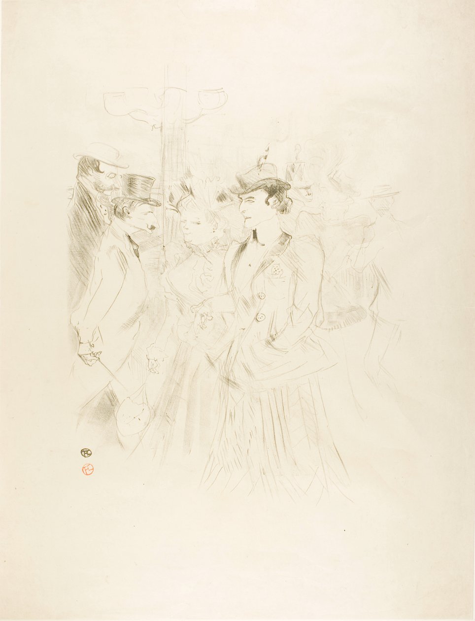 Promenade door Henri de Toulouse-Lautrec