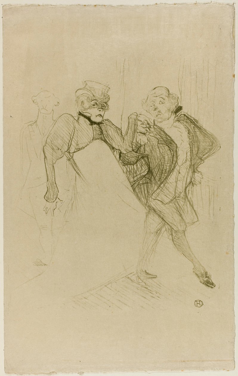 Réjane en Galipaux, in Madame Sans-Gêne door Henri de Toulouse-Lautrec