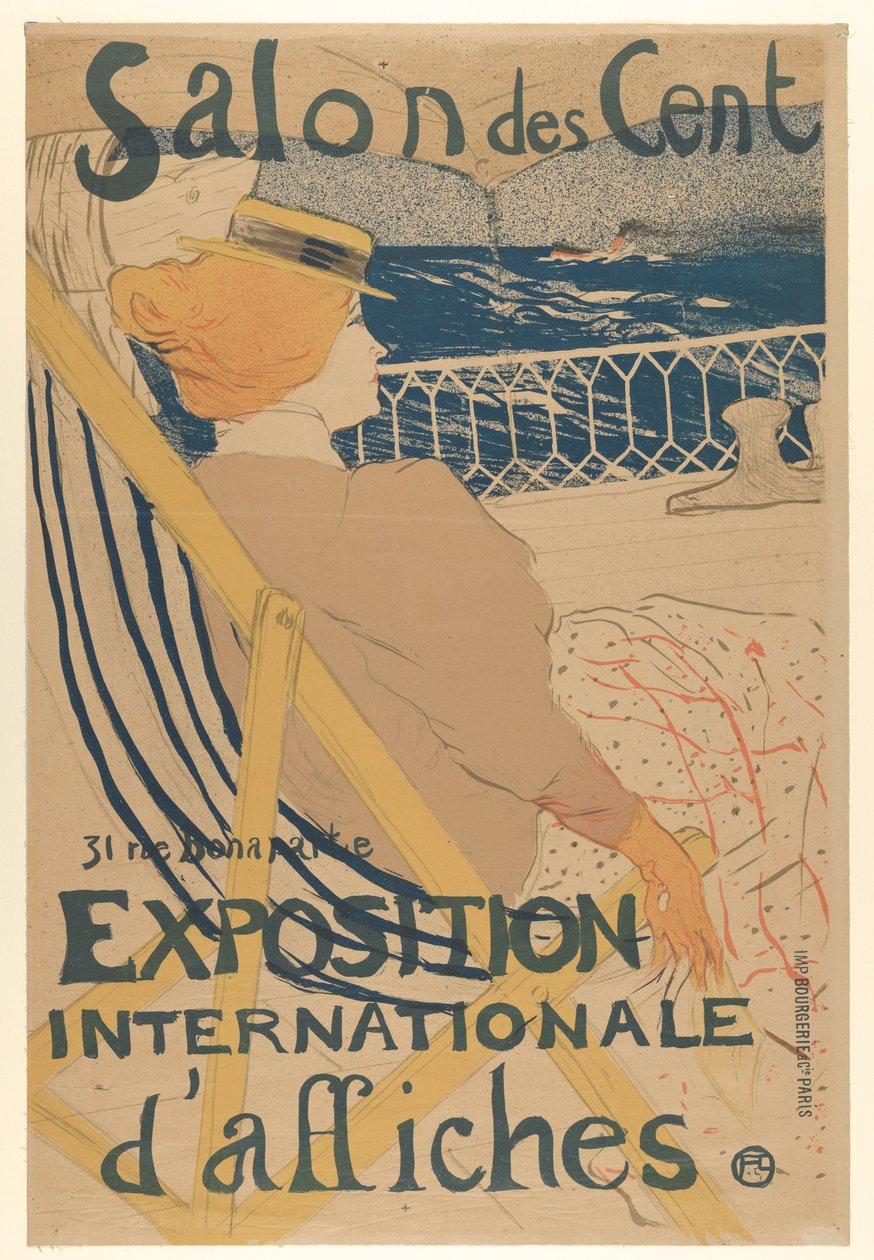 Salon des Cent: Internationale affichetentoonstelling door Henri de Toulouse-Lautrec