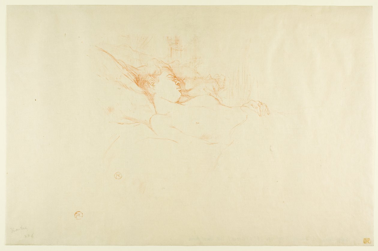 Slaap door Henri de Toulouse-Lautrec
