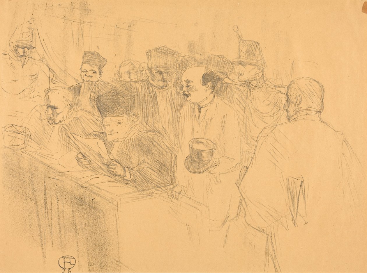 Soudais Deposition (Soudais-afzetting) door Henri de Toulouse-Lautrec