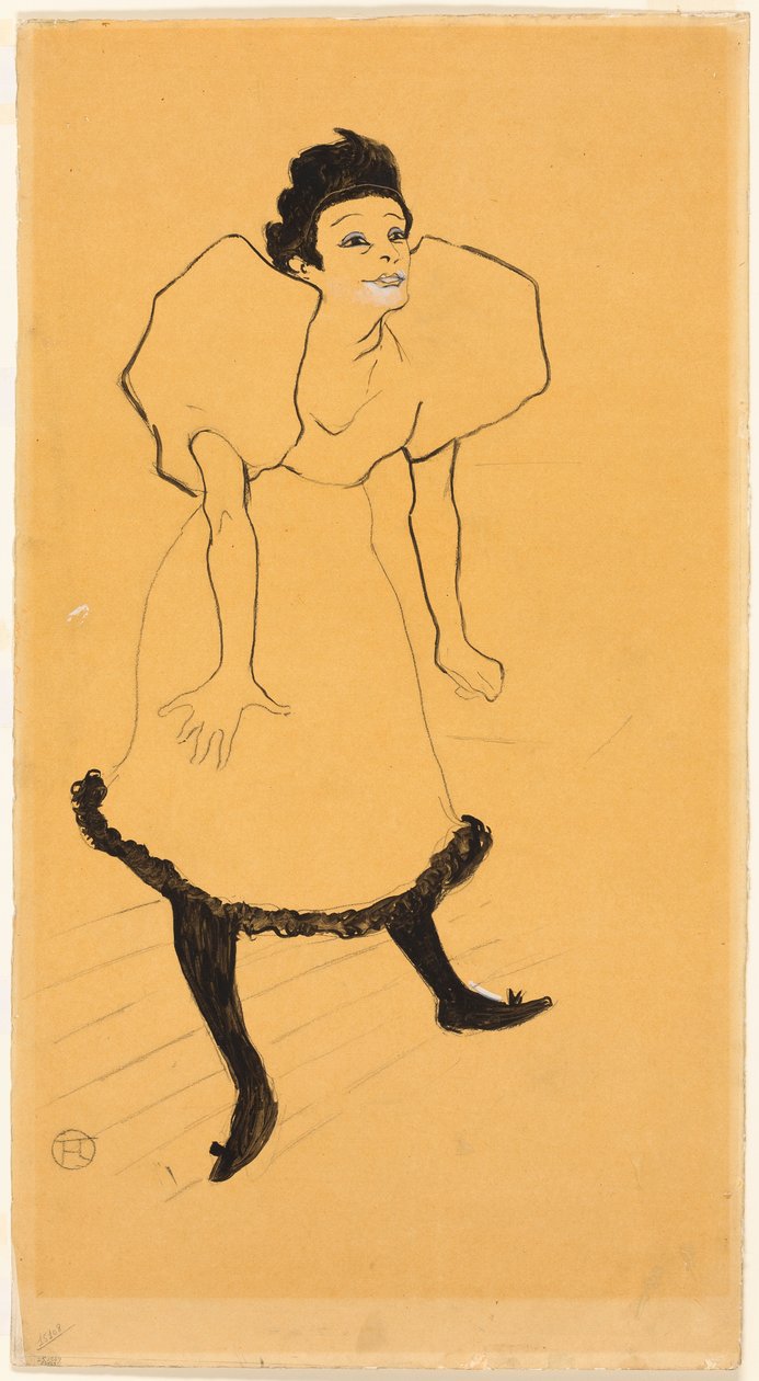 Studie door Henri de Toulouse-Lautrec