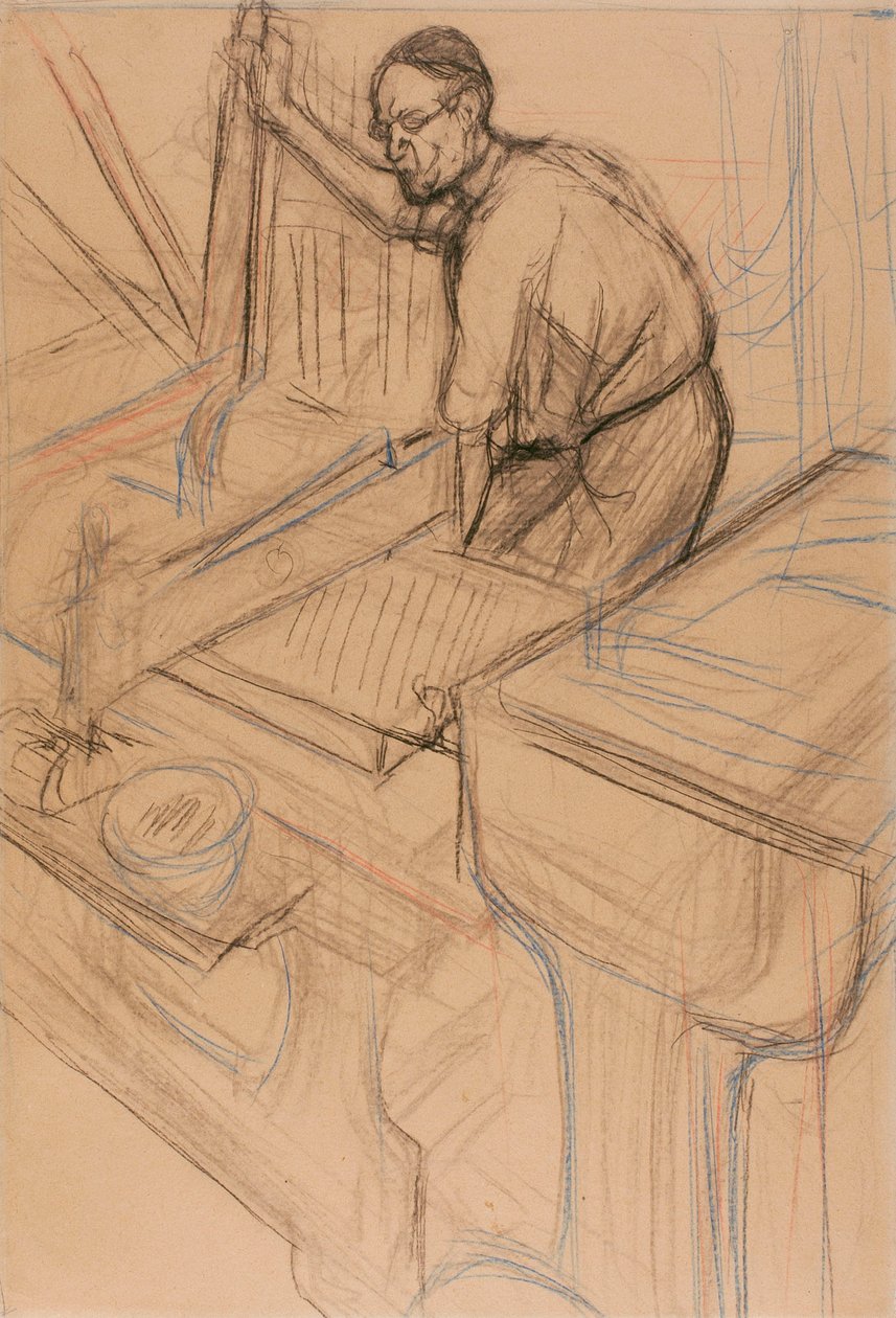 Studie door Henri de Toulouse-Lautrec