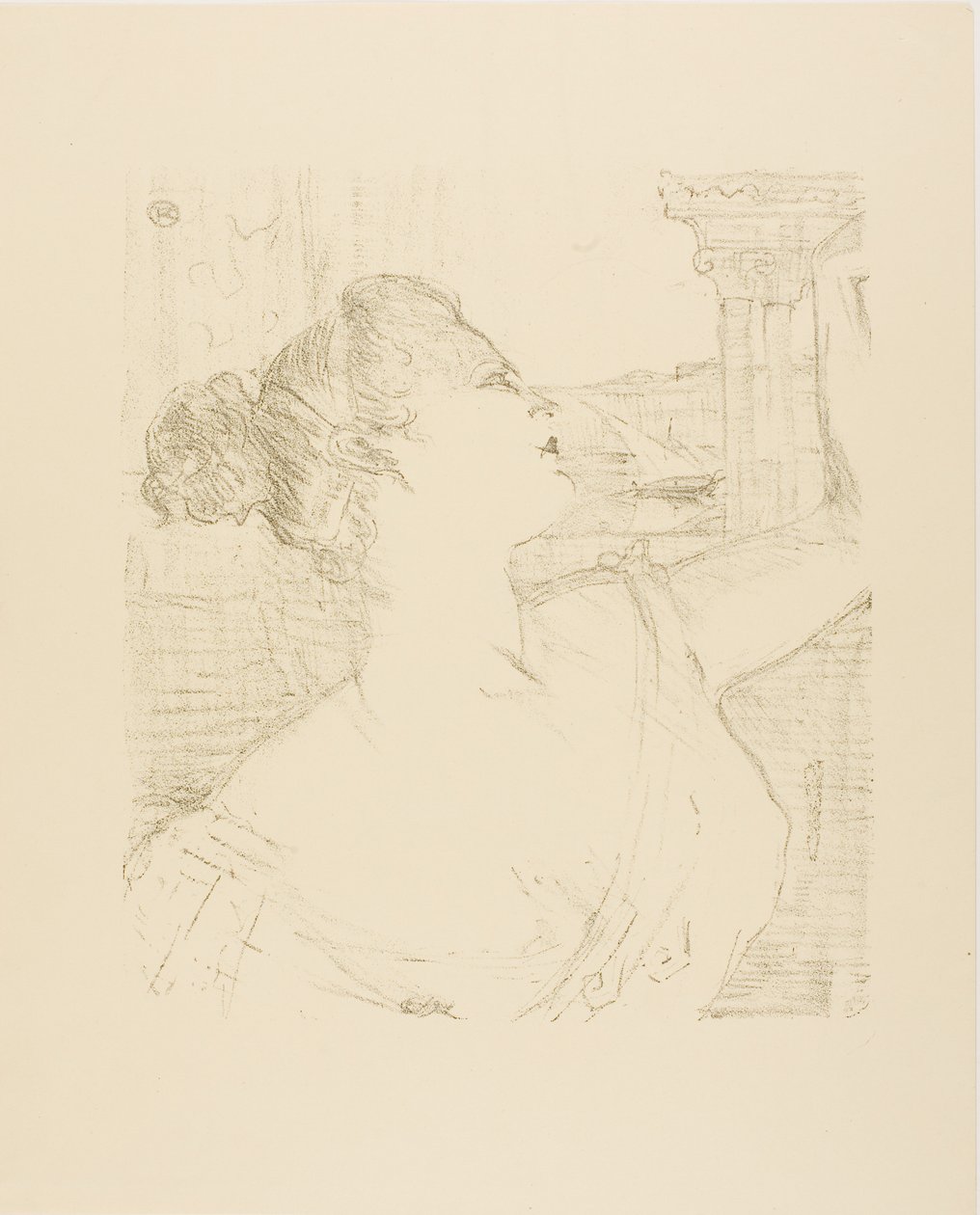 Sybil Sanderson, uit Dertien Lithografieën door Henri de Toulouse-Lautrec
