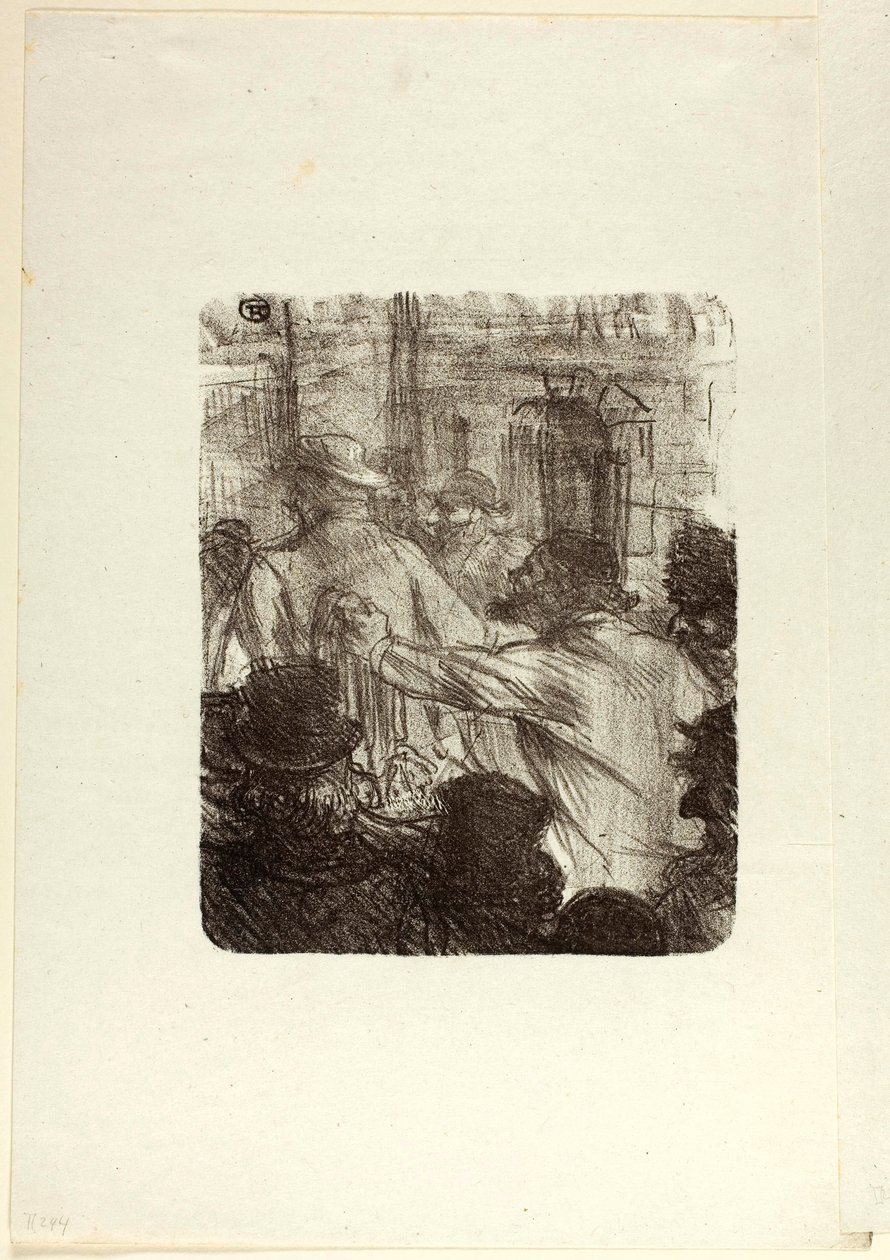 Textielmarkt, Krakau, uit Au Pied du Sinaï door Henri de Toulouse-Lautrec