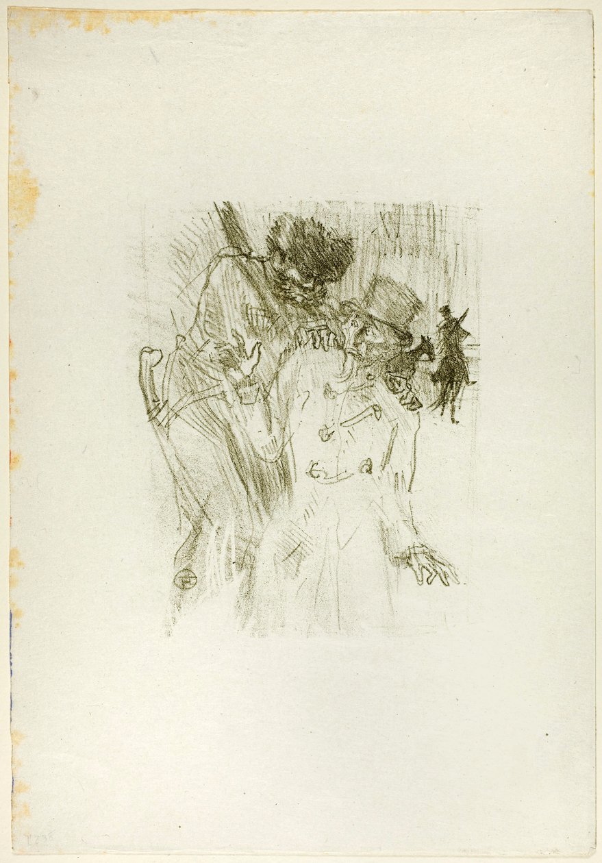 De arrestatie van Schlomé Fuss, uit Au Pied du Sinaï door Henri de Toulouse-Lautrec