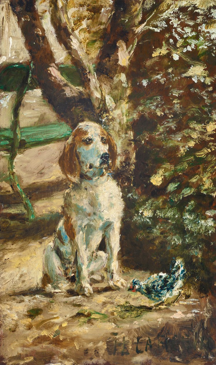 De hond van de kunstenaar, Flèche door Henri de Toulouse-Lautrec
