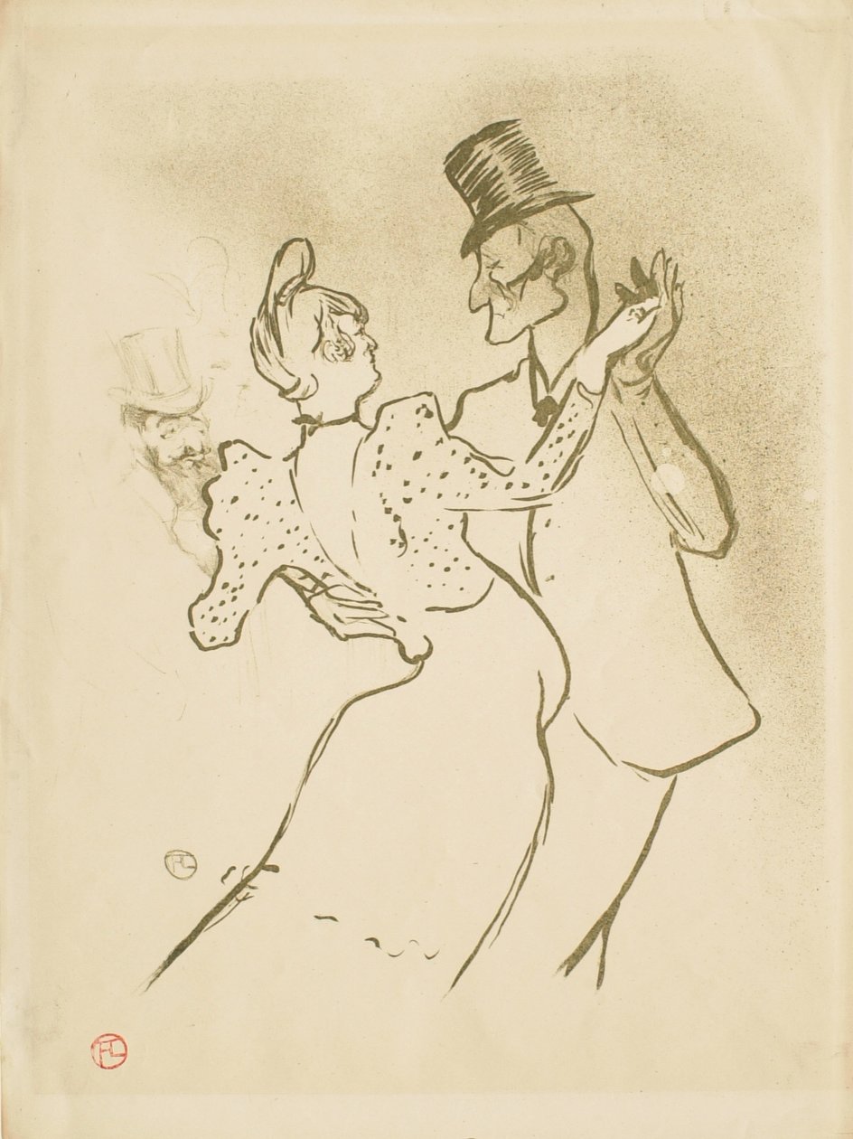 De veelvraat (La Goulue) door Henri de Toulouse-Lautrec