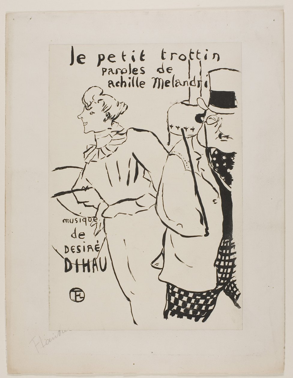 Het kleine boodschappenmeisje door Henri de Toulouse-Lautrec