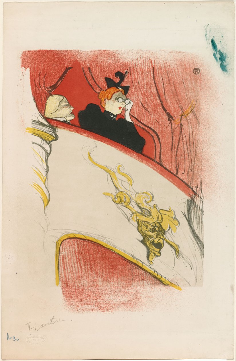 De Loge met het Vergulde Masker door Henri de Toulouse-Lautrec