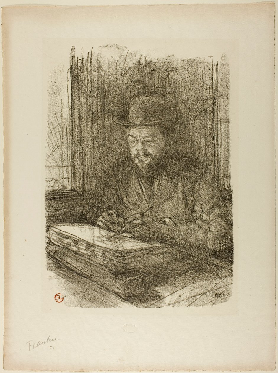 De Meestergraveur, Adolphe Albert door Henri de Toulouse-Lautrec