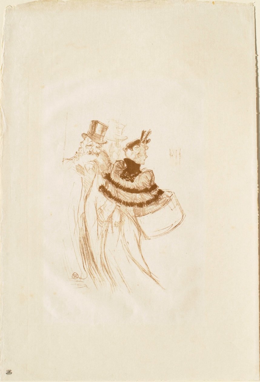De oude heren door Henri de Toulouse-Lautrec