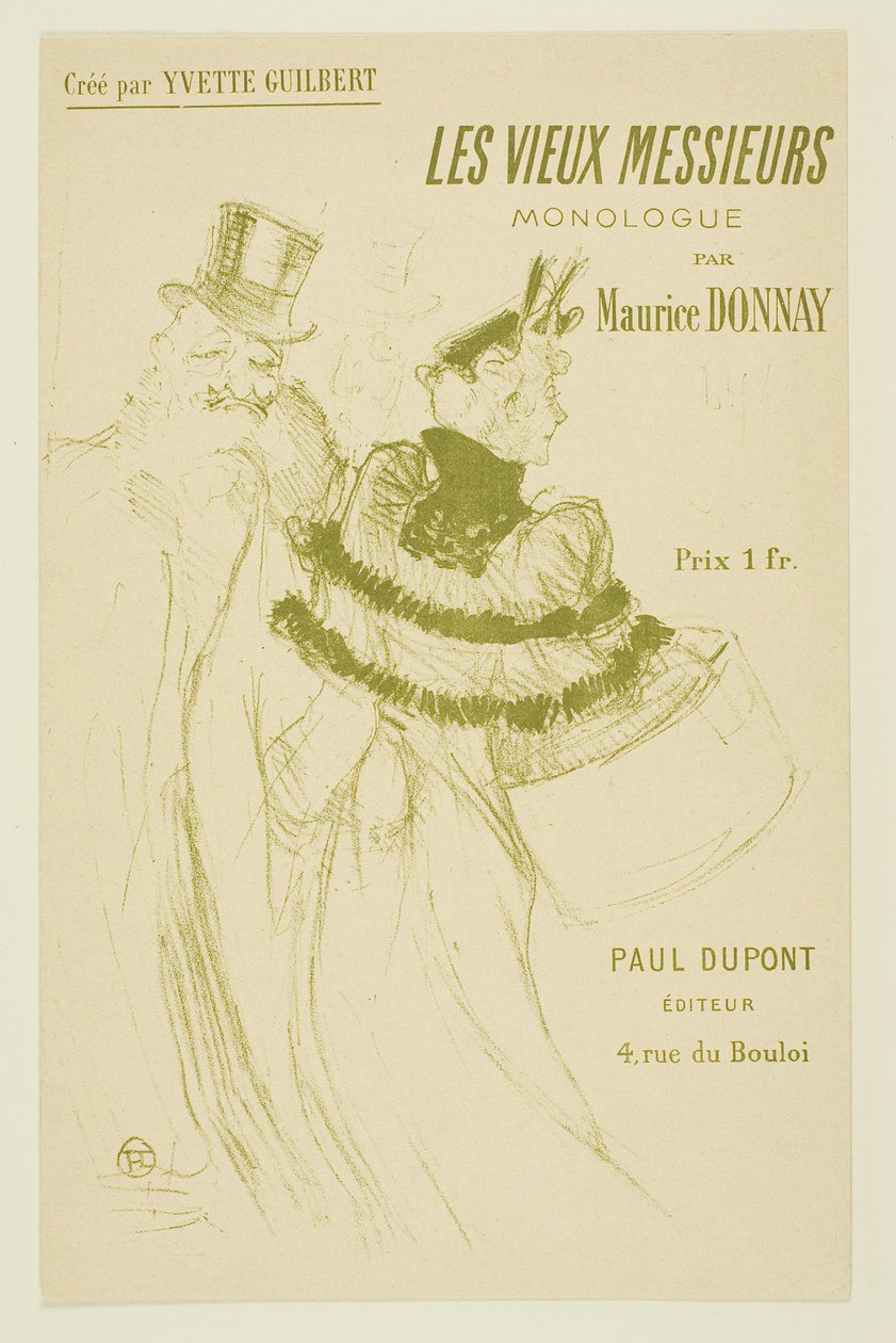 De oude heren door Henri de Toulouse-Lautrec